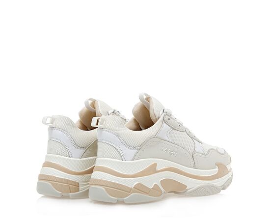 Γυναικεία Sneakers Seven V116W037324A OFF WHITE ΜΠΕΖ