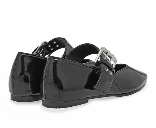 Γυναικείες Μπαλαρίνες  Seven V120A9601028 ΜΑΥΡΟ ΒΕΡΝΙ ΣΠΑΣΤΟ