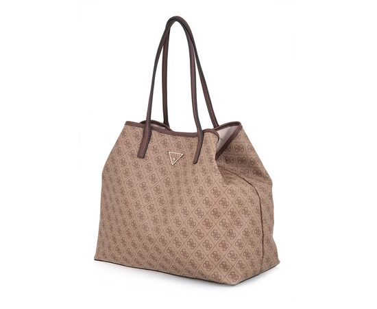 Γυναικεία Tσάντα GUESS VICTTORIA Large 2 in 1 Tote ESG951429 LATTE LOGO BROWN