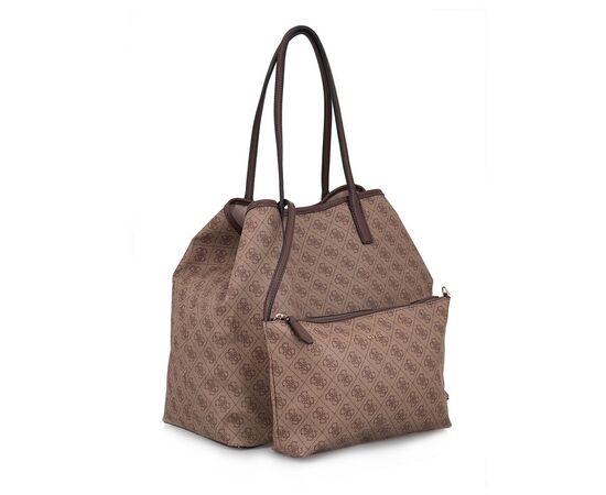 Γυναικεία Tσάντα GUESS VICTTORIA Large 2 in 1 Tote ESG951429 LATTE LOGO BROWN