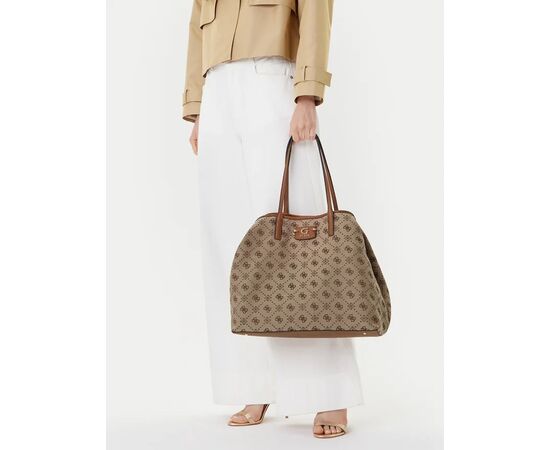 Γυναικεία Tσάντα GUESS NEDA Large 2 in 1 Tote WJP965424 LATTE LOGO