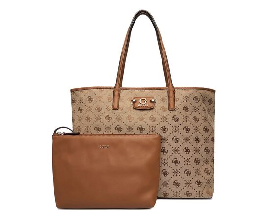 Γυναικεία Tσάντα GUESS NEDA Large 2 in 1 Tote WJP965424 LATTE LOGO