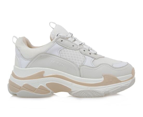 Γυναικεία Sneakers Seven V116W037324A OFF WHITE ΜΠΕΖ