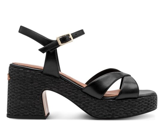 Γυναικεία πέδιλα Tamaris 1-28313-44 003 BLACK LEATHER
