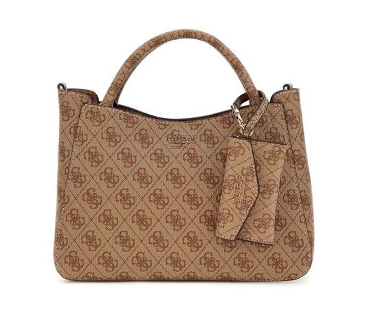 Γυναικεία Tσάντα GUESS BRENTON LG964805 LATTE LOGO