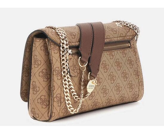 Γυναικεία Tσάντα GUESS NOELLE II BG967221 LATTE LOGO BROWN