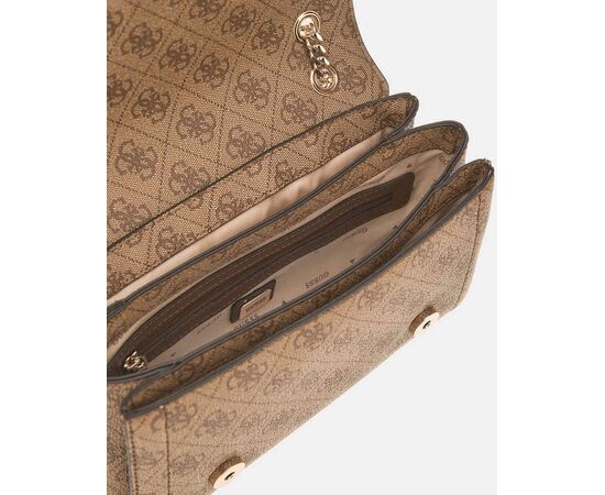 Γυναικεία Tσάντα GUESS NOELLE II BG967221 LATTE LOGO BROWN