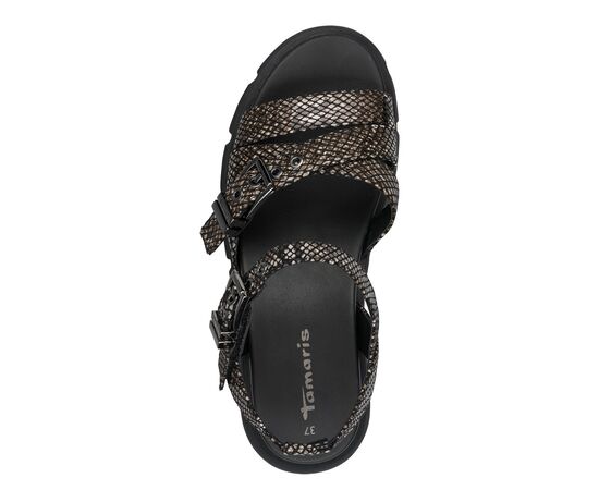 Γυναικείες πλατφόρμες Tamaris 1-28511-46-073 BLACK SNAKE