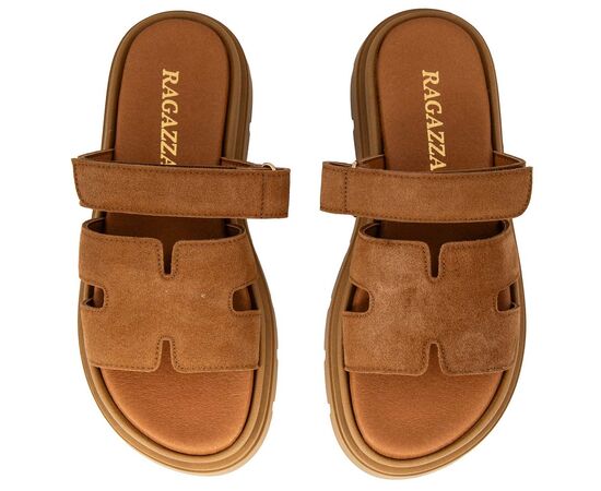 Γυναικεία σανδάλια Ragazza 01024 Ταμπά Δέρμα