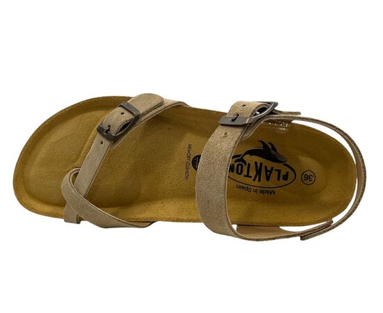 Σανδάλια PLAKTON ZOMBA AFELPADO 181016 TAN 106-X