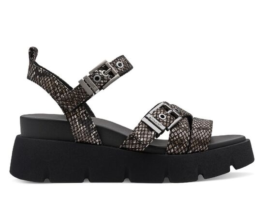 Γυναικείες πλατφόρμες Tamaris 1-28511-46-073 BLACK SNAKE