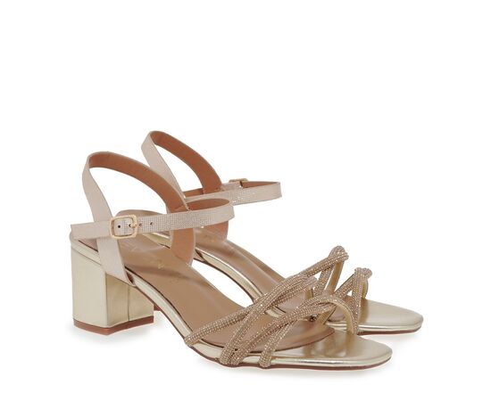 Γυναικείo Πέδιλο Seven W490E208429B ΠΛΑΤΙΝΑ GLITTER ΣΤΡΑΣ