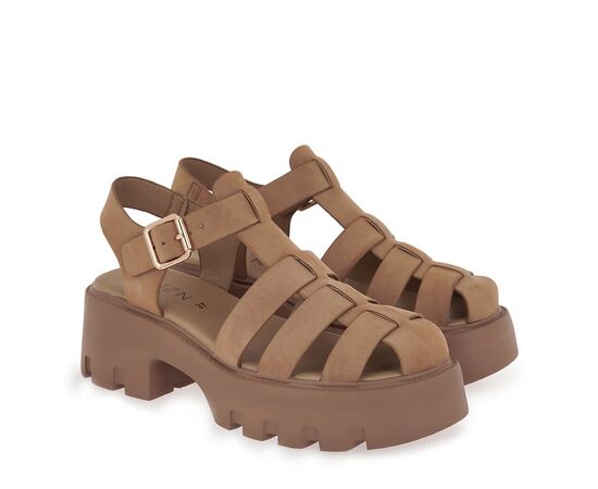 Γυναικείo Πέδιλο Seven 99F-294 ΚΑΜΗΛΟ NUBUCK