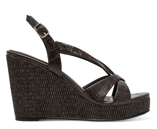Γυναικείες πλατφόρμες Tamaris 1-28381-46-396 MOCCA CROCO