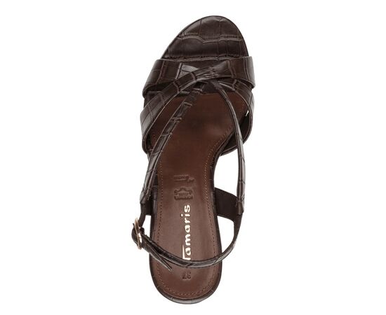 Γυναικείες πλατφόρμες Tamaris 1-28381-46-396 MOCCA CROCO