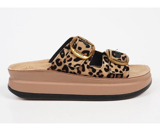 Ανατομικά Σανδάλια Fantasy ZEFI S1100 LEOPARD VELVET