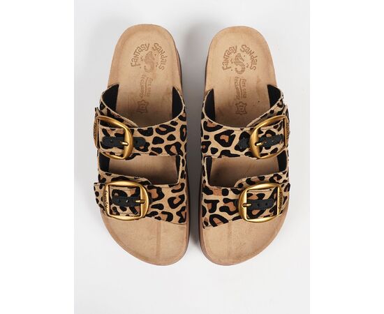 Ανατομικά Σανδάλια Fantasy ZEFI S1100 LEOPARD VELVET