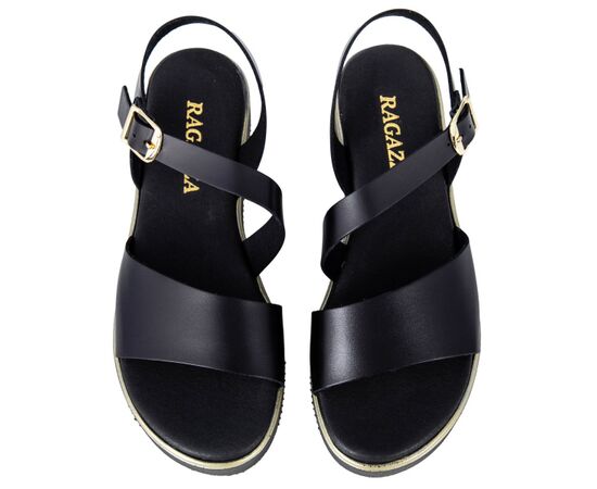 Γυναικεία σανδάλια Ragazza 01186 ΜΑΥΡΟ