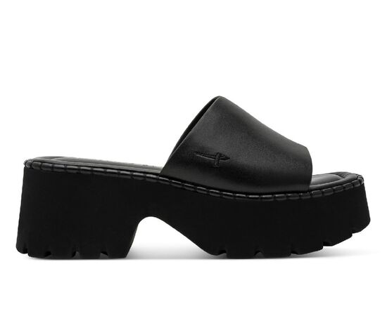 Γυναικείες πλατφόρμες Tamaris 1-27235-46-003 BLACK LEATHER