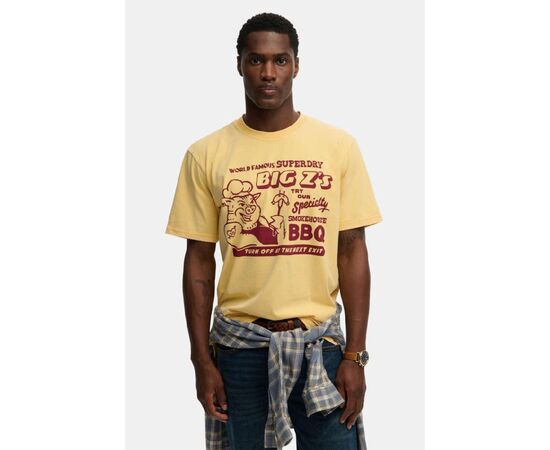 ΑΝΔΡIKO SUPERDRY D4 OVIN ROADSIDE TRADE LOOSE TEE M1012360A-8LI DAFFODIL YELLOW