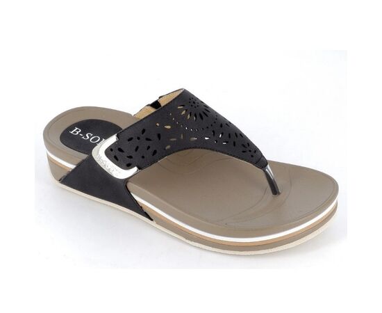 Ανατομική παντόφλα B-Soft 6329-9 MAYΡΟ