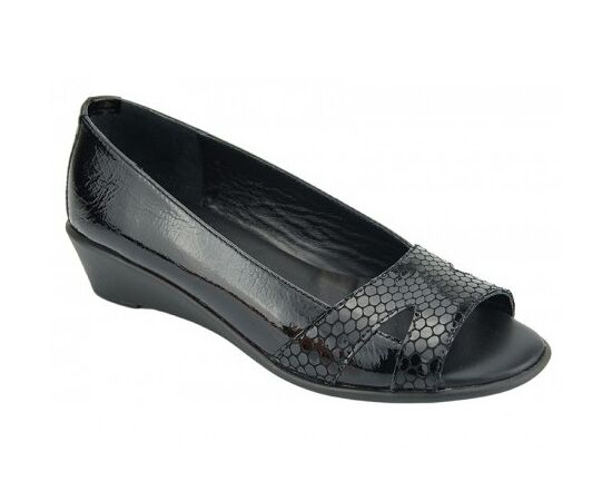 Παπούτσια Relax anatomic 10189-653 ΜΑΥΡO ΛΟΥΣΤΡΙΝΙ