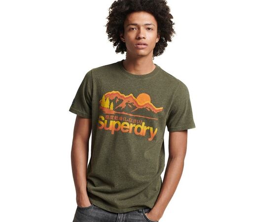 ΑΝΔΡIKO SUPERDRY CL GREAT OUTDOORS T-SHIRT SD0APM1011249A000000 TEE KHAKI